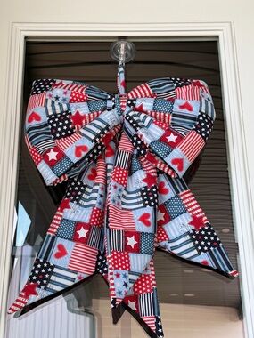 Patriotic Door Bow